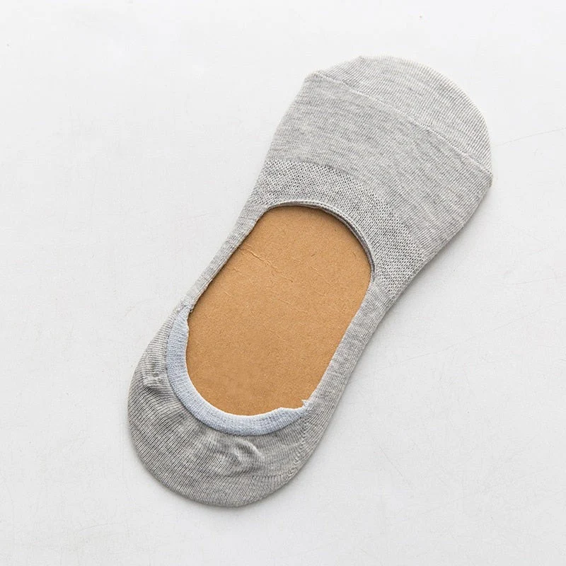 5 Pairs Spring Summer Women Socks Solid Color Fashion Wild Shallow Mouth Girls Female Invisible No Show Slipper Socks - Image 21