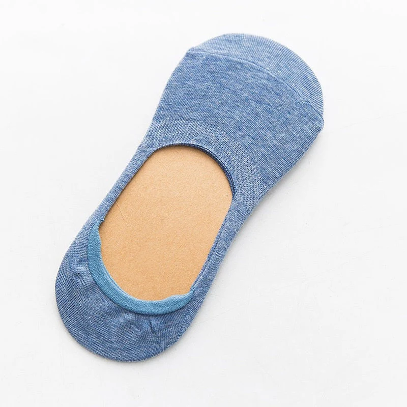 5 Pairs Spring Summer Women Socks Solid Color Fashion Wild Shallow Mouth Girls Female Invisible No Show Slipper Socks - Image 22
