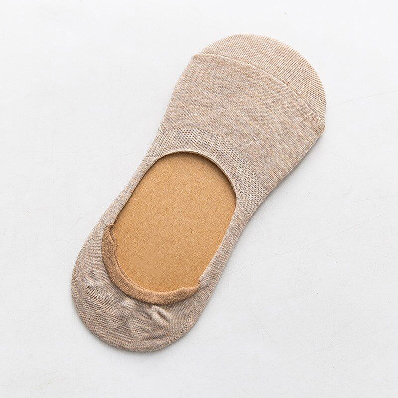 5 Pairs Spring Summer Women Socks Solid Color Fashion Wild Shallow Mouth Girls Female Invisible No Show Slipper Socks - Image 4