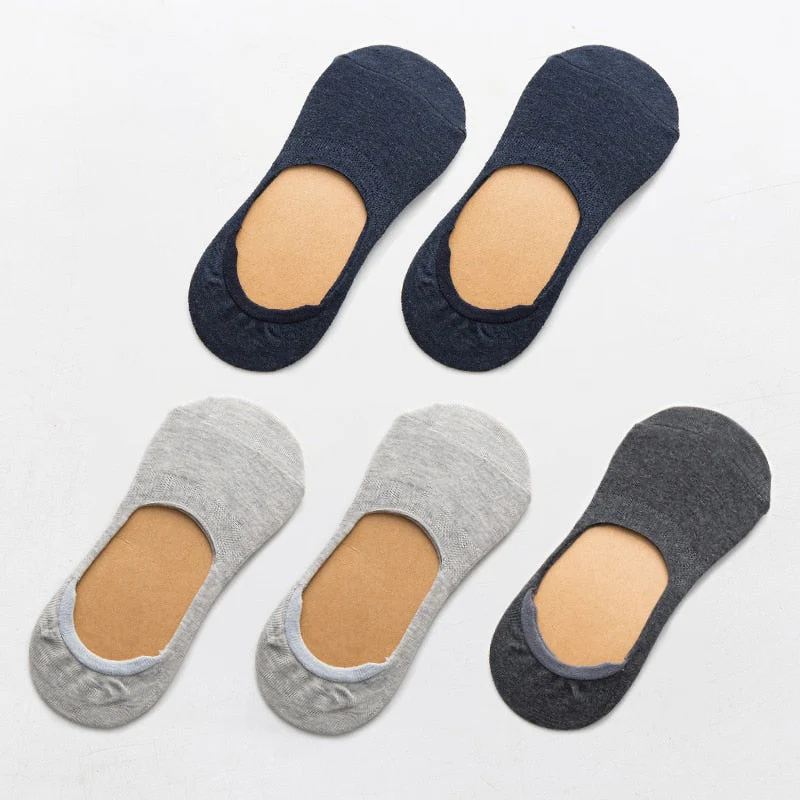 5 Pairs Spring Summer Women Socks Solid Color Fashion Wild Shallow Mouth Girls Female Invisible No Show Slipper Socks - Image 5